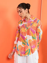 Women's Multicolor Casual Printed Regular Fit Full Sleeves Shirt