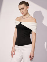 Women's White Casual Solid Regular Fit Sleeveless Tops
