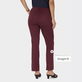 Women's Red Sports Regular Fit Solid Pant