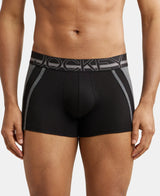 Men's Black Cotton Stretch Trunk