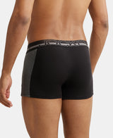 Men's Black Cotton Stretch Trunk