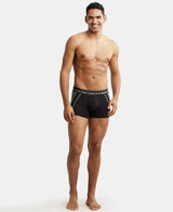 Men's Black Cotton Stretch Trunk