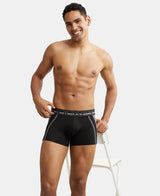 Men's Black Cotton Stretch Trunk