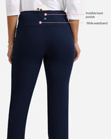 Women's Blue Solid Sports High Rise Trouser