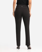 Women's Black Solid Sports High Rise Trouser