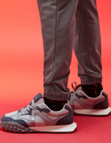 Men's Grey Casual Baggy Fit Solid Cargo