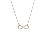 Women's Infinity Love Golden Crystal Necklace
