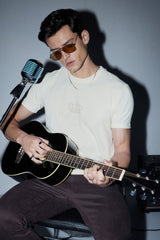 Men's White Casual Solid Round Neck Regular Fit Half Sleeves Tshirt