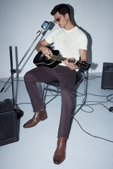 Men's White Casual Solid Round Neck Regular Fit Half Sleeves Tshirt