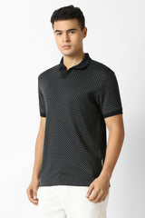 Men's Grey Casual Printed Regular Fit Half Sleeves Tshirt