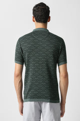 Men's Grey Casual Striped Regular Fit Half Sleeves Tshirt