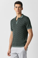 Men's Grey Casual Striped Regular Fit Half Sleeves Tshirt