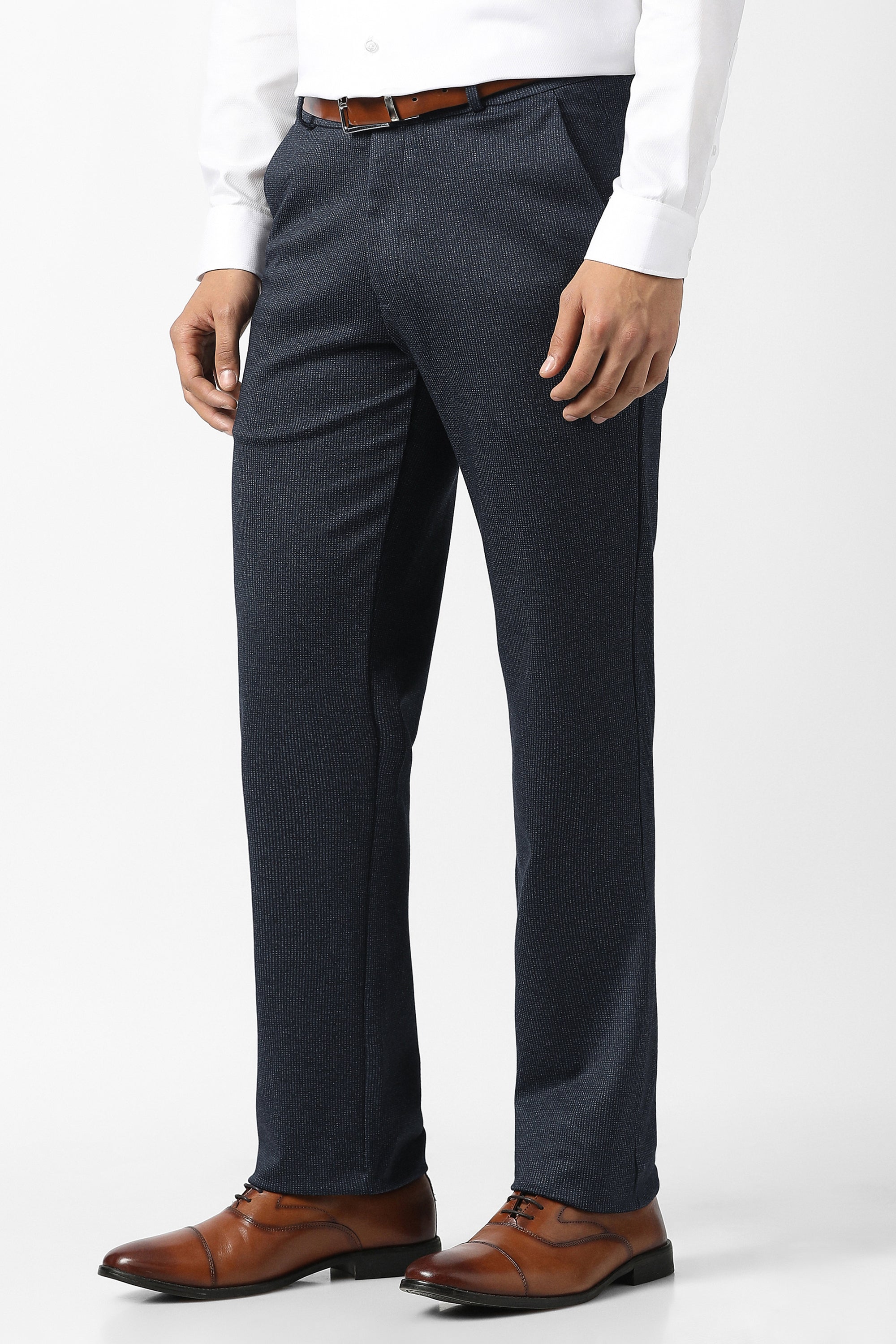 Men's Navy Slim Fit Trouser