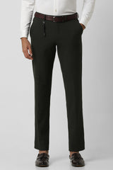 Men's Olive Slim Fit Trouser