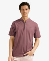 Men's Brown Casual Regular Fit Solid Half Sleeves Tshirt