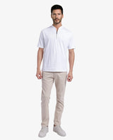 Men's White Casual Regular Fit Solid Half Sleeves Tshirt