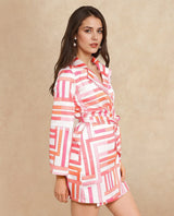 Women's Multicolor Full Sleeves Dress