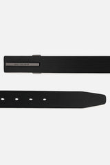 Men's Black Formal Leather Belt
