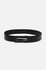 Men's Black Formal Leather Belt
