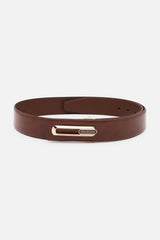 Men's Brown Formal Leather Belt