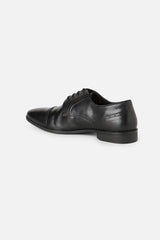 Men's Black Formal Solid Derby Shoes