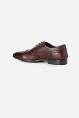 Men's Brown Formal Solid Brogues
