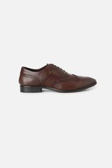 Men's Brown Formal Solid Brogues
