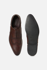 Men's Brown Formal Solid Brogues