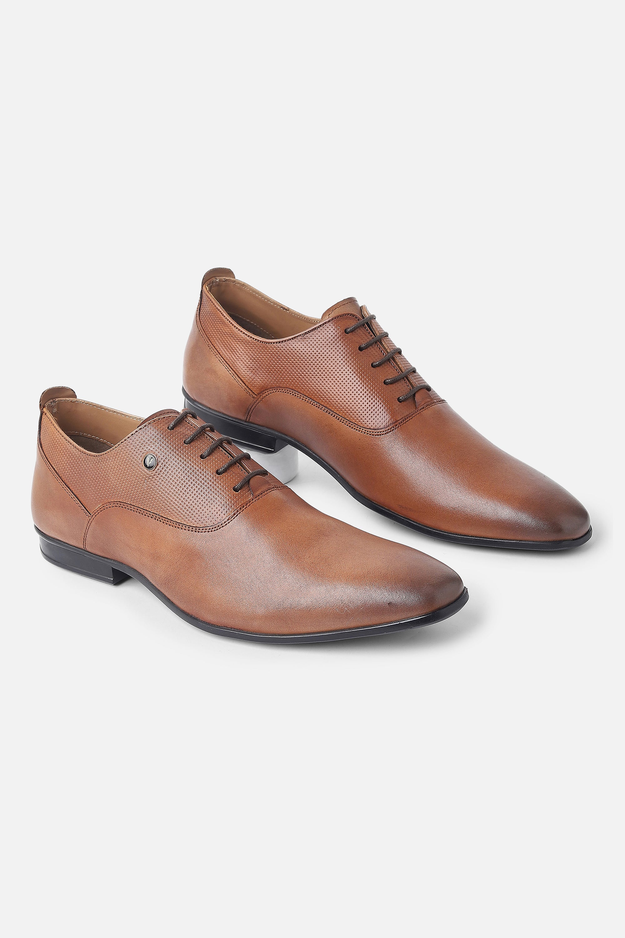Men's Brown Formal Solid Oxford Shoes