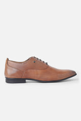 Men's Brown Formal Solid Oxford Shoes