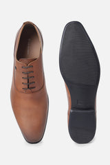Men's Brown Formal Solid Oxford Shoes