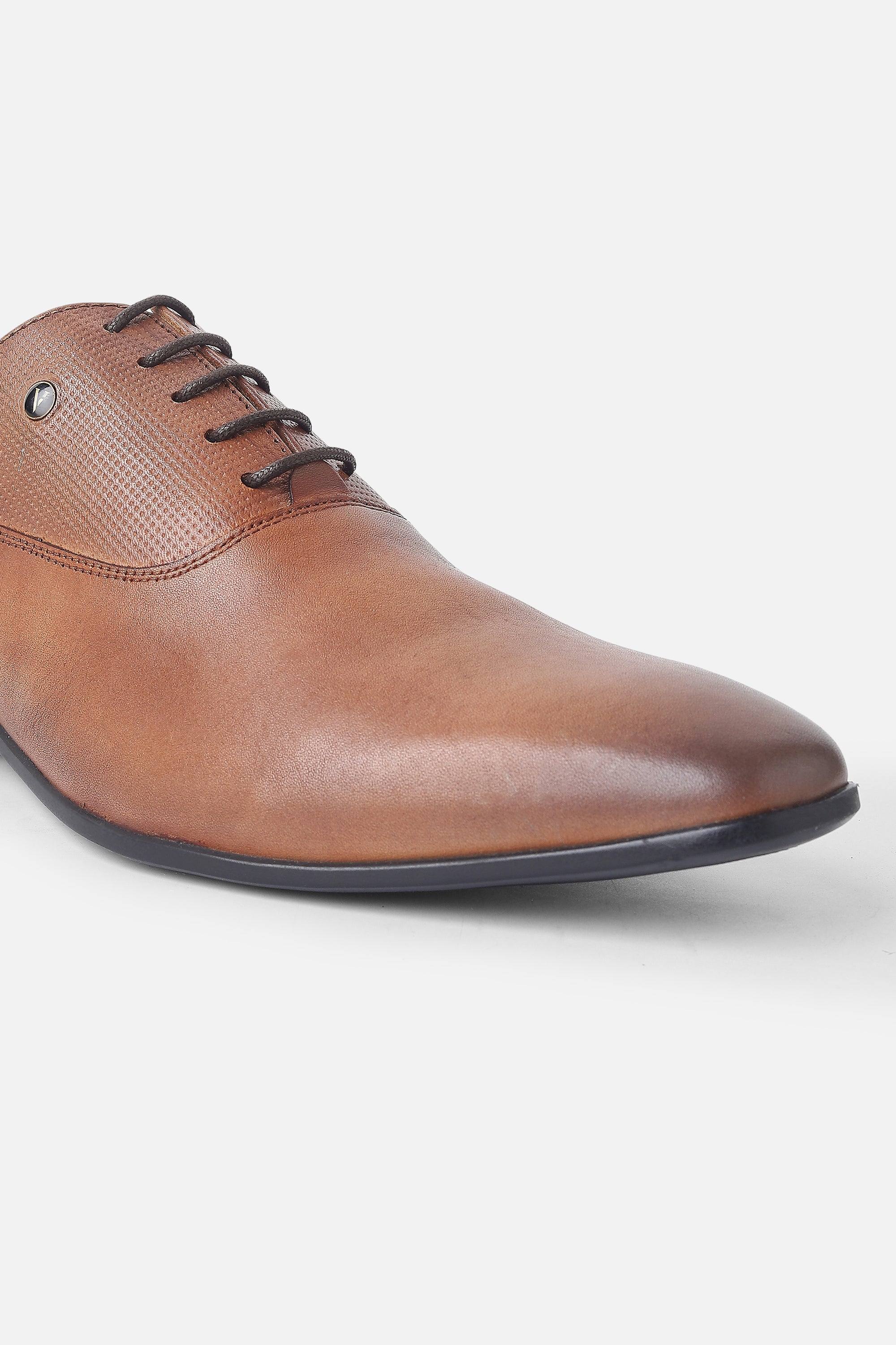Men's Brown Formal Solid Oxford Shoes