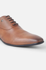 Men's Brown Formal Solid Oxford Shoes