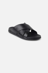 Men's Black Casual Synthetic Sandal