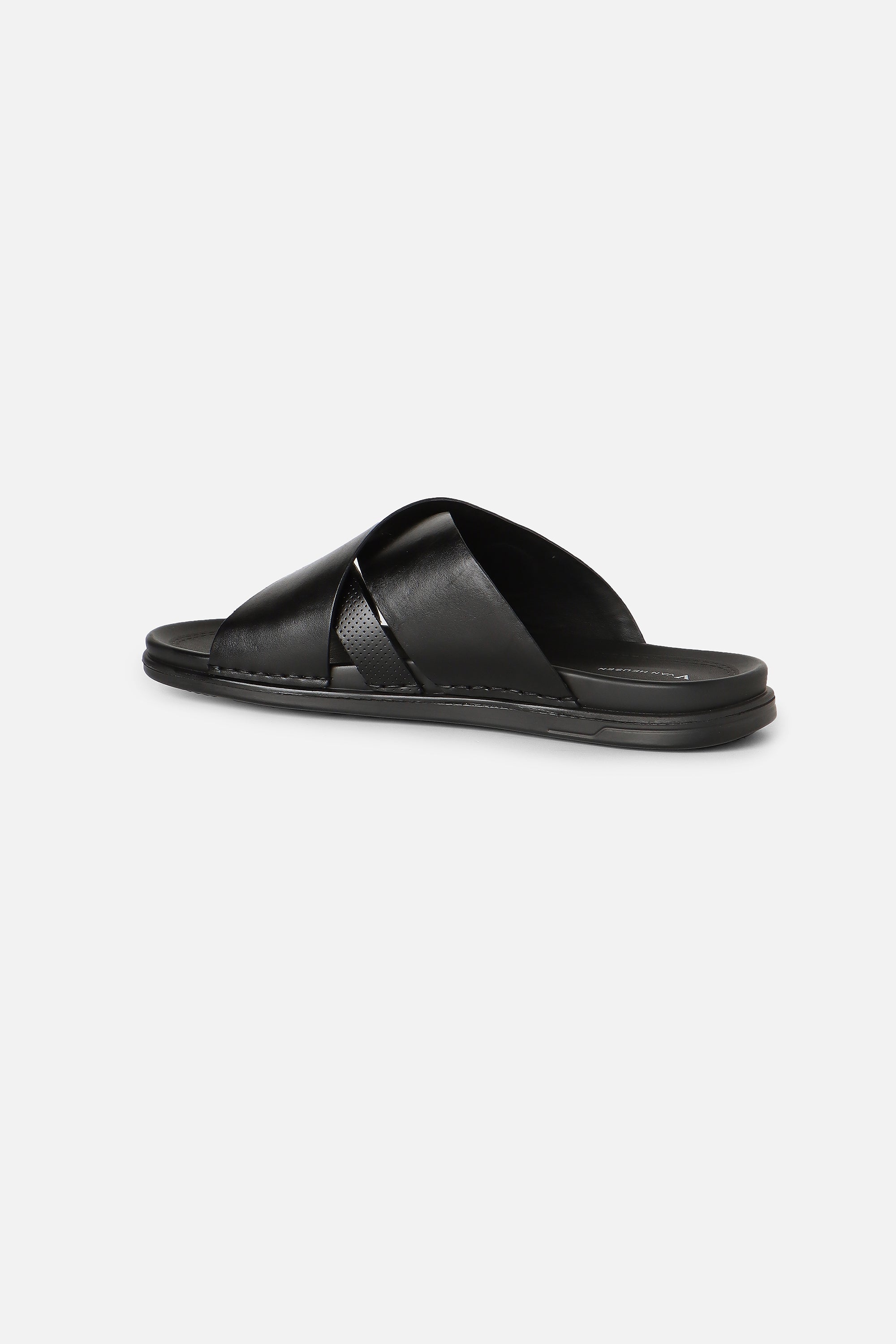 Men's Black Casual Synthetic Sandal