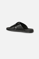 Men's Black Casual Synthetic Sandal