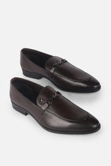 Men's Brown Formal Solid Loafers