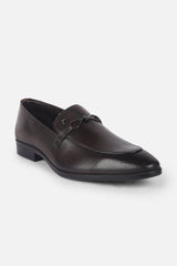 Men's Brown Formal Solid Loafers