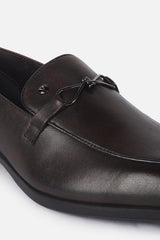 Men's Brown Formal Solid Loafers