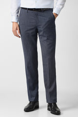 Men's Blue Regular Fit Trouser