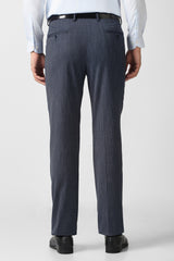 Men's Blue Regular Fit Trouser