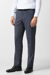 Men's Blue Regular Fit Trouser