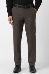 Men's Brown Slim Fit Trouser