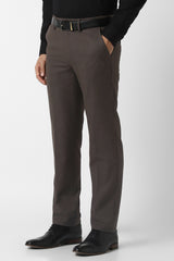 Men's Brown Slim Fit Trouser
