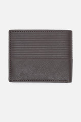 Men's Brown Textured Bi-Fold Leather Wallet