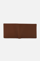 Men's Tan Textured Bi-Fold Leather Wallet
