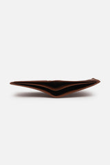 Men's Tan Textured Bi-Fold Leather Wallet