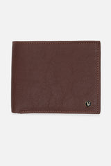 Men's Tan Textured Bi-Fold Leather Wallet