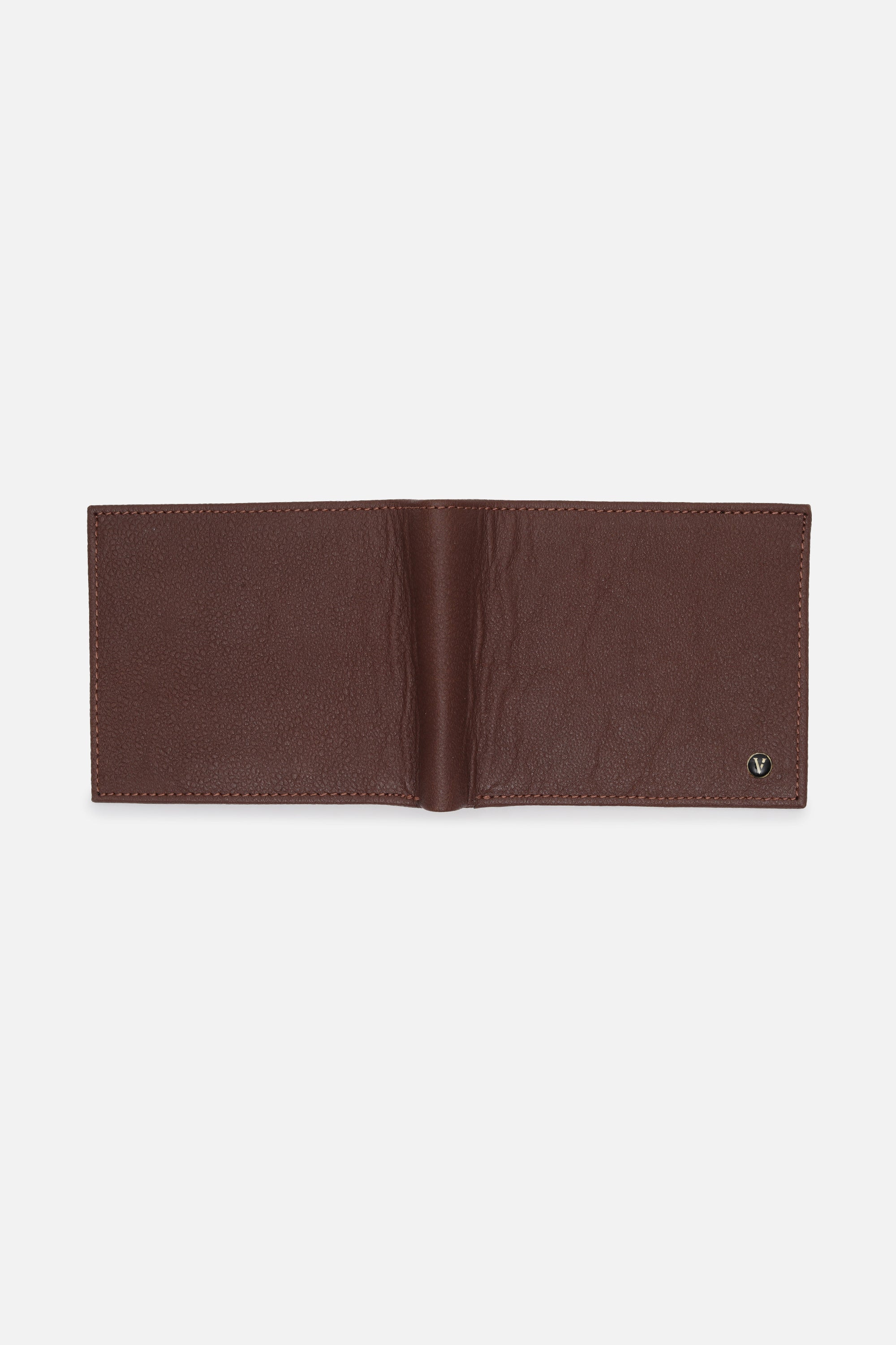 Men's Tan Textured Bi-Fold Leather Wallet