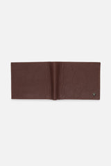 Men's Tan Textured Bi-Fold Leather Wallet